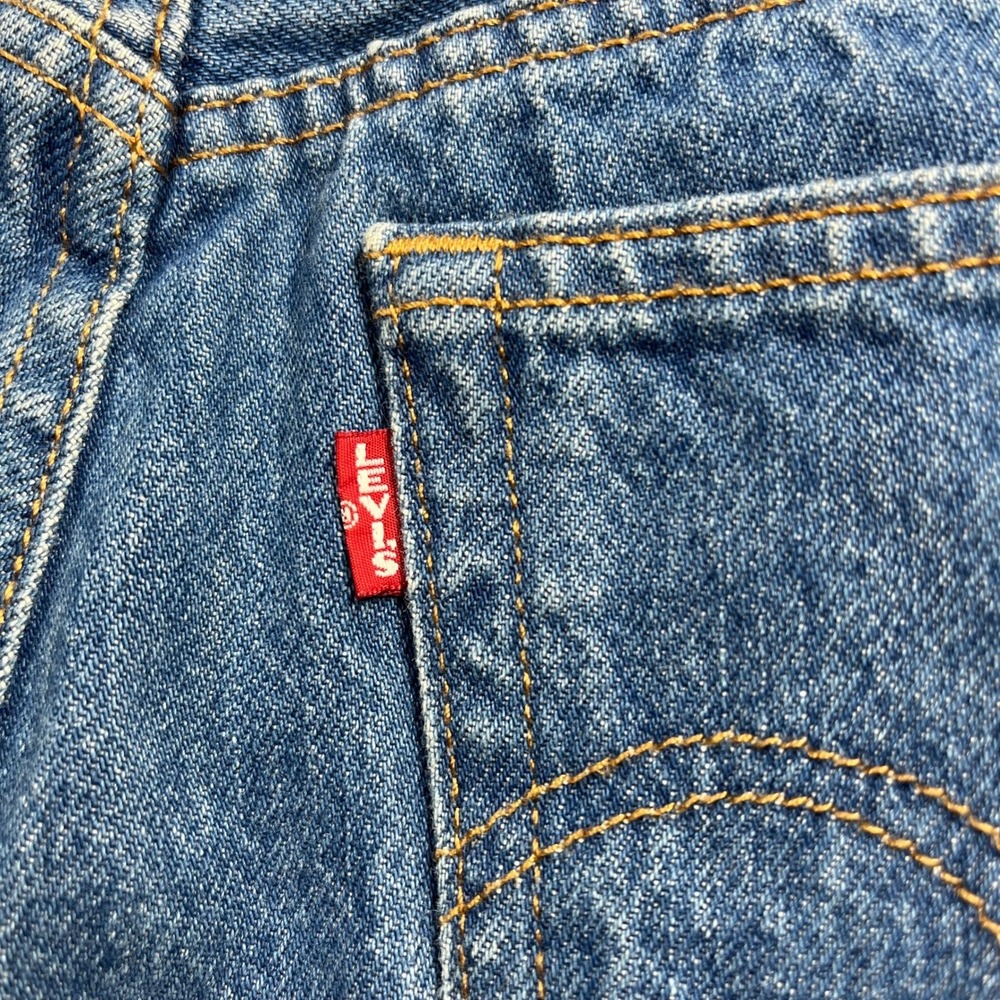 Levis‎ Premium 501 Skinny Jeans Mens 28 Blue Medium Wash Big E Button Fly Poland - Picture 7 of 16